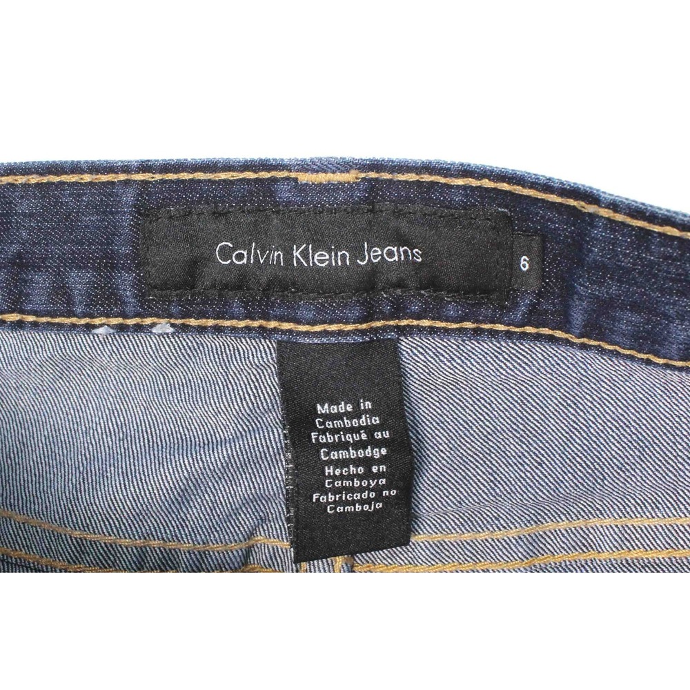 Calvin Klein Cotton Polyester Spandex Flare Jeans WG28A380 Womens Size 6 30 x 31 - Picture 8 of 8